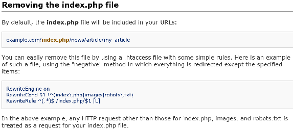 CodeIgniter URL