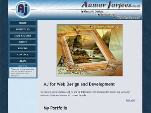 My Old Website Sample